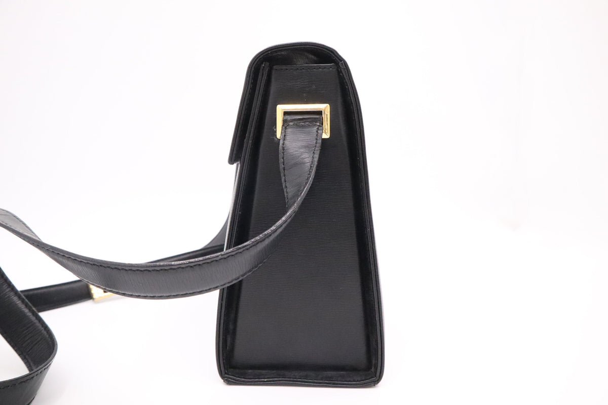 Dior Shoulder Bag in Black Leather Rovelle Bags