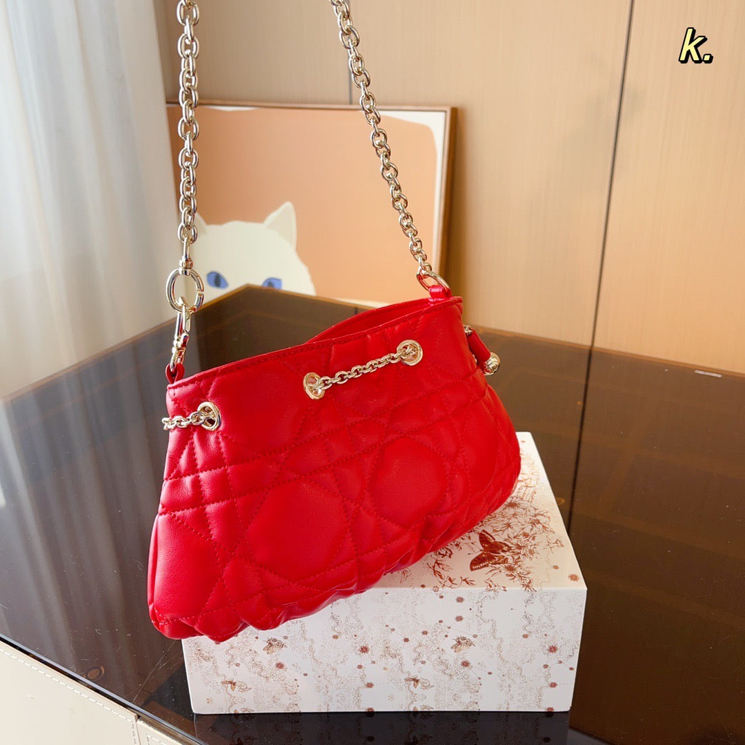Dior Chain Leather Crossbody Bag Rovelle Bags