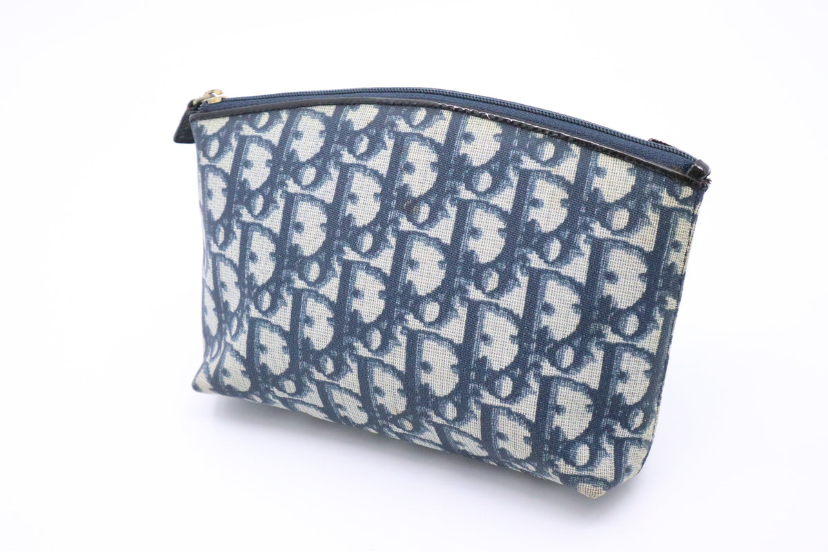 Dior Trotter Pouch in Blue Oblique PVC Rovelle Bags