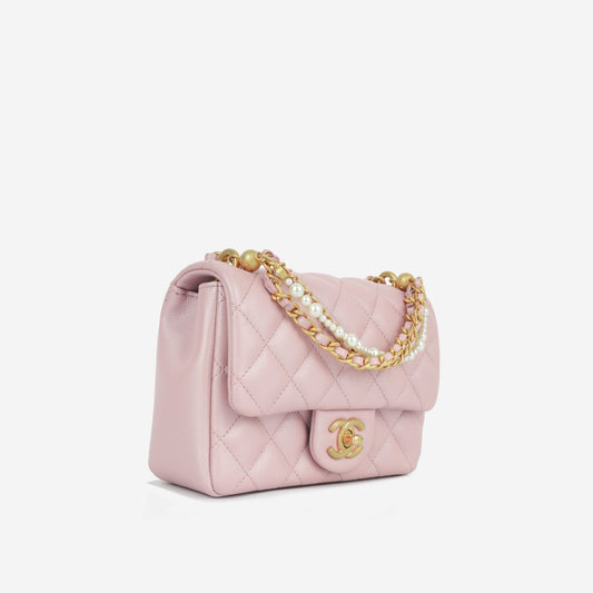 Chanel Mini Square Pearl Twist Rovelle Bags