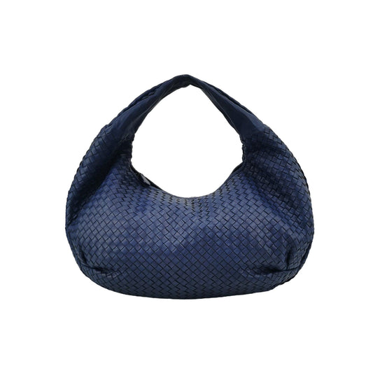 Bottega Veneta Belly Hobo Intrecciato Navy Nappa Leather Large