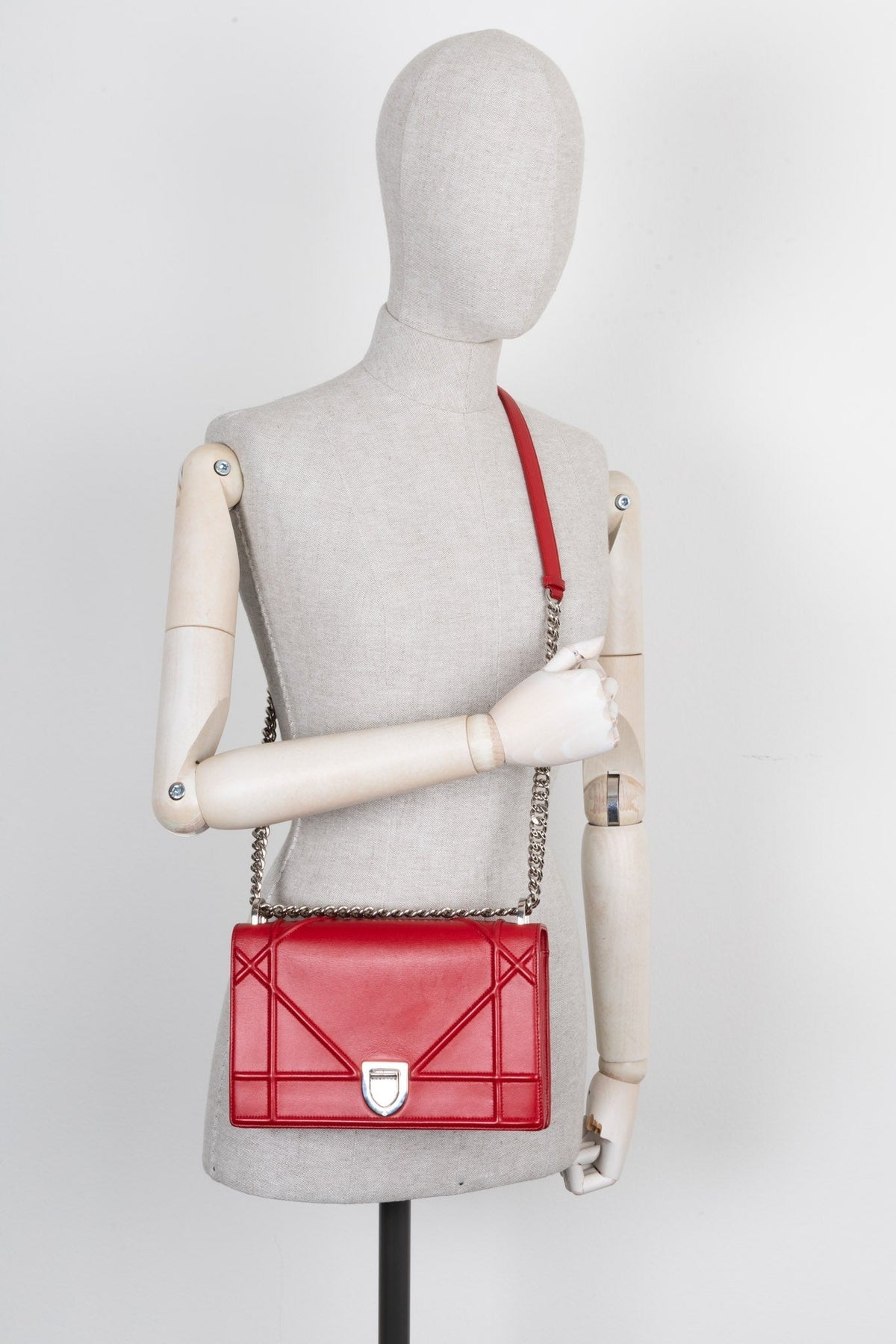 Christian Dior Diorama Medium Crossbody Bag Red Rovelle Bags