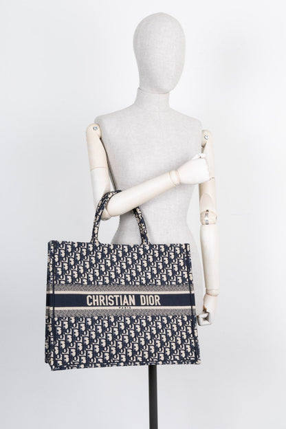 Dior Book Tote Oblique Blue Tote Bag Style 17 Rovelle Bags