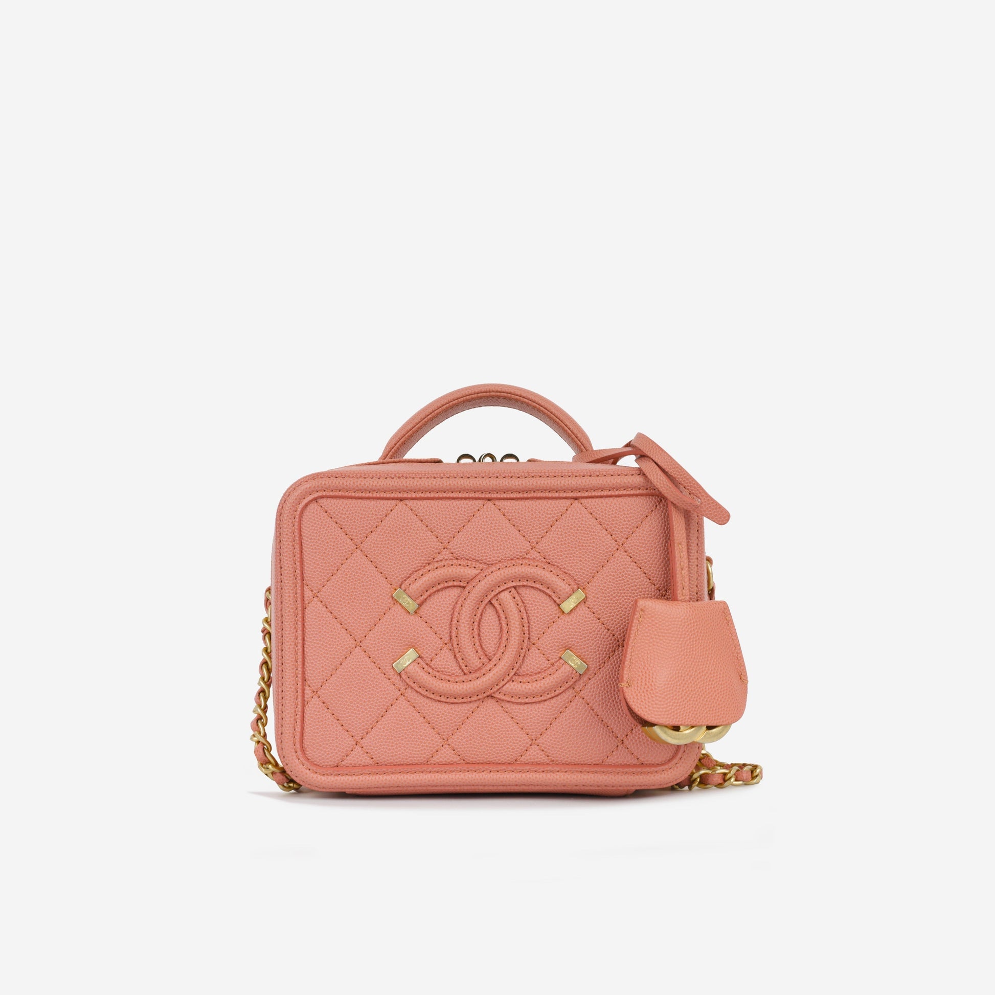 Chanel Filigree Cc Vanity Case - Mini Rovelle Bags