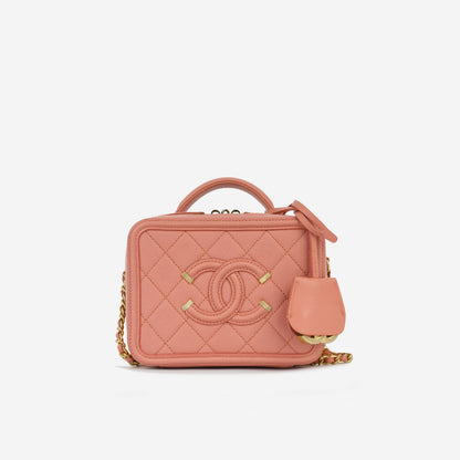 Chanel Filigree Cc Vanity Case - Mini Rovelle Bags