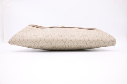 Dior Clutch in Beige Hive Coated Canvas Rovelle Bags