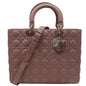 CHRISTIAN DIOR Lady Dior Large Quilted Leather Shoulder Bag Blush Rovelle Bags