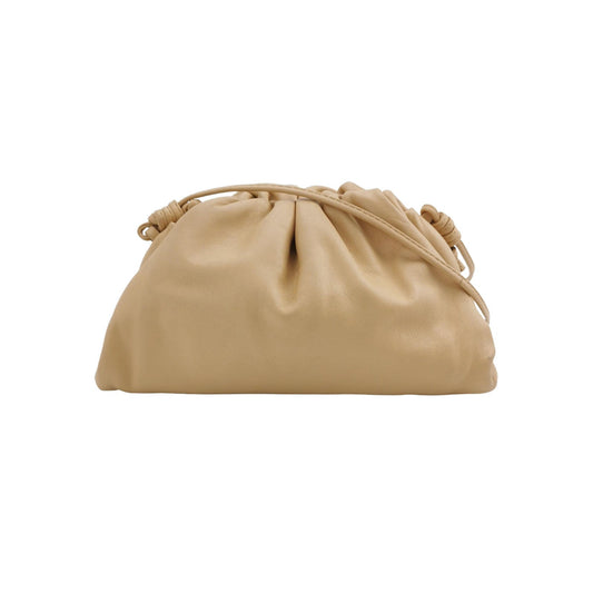 Bottega Veneta Pouch Mini Beige Leather