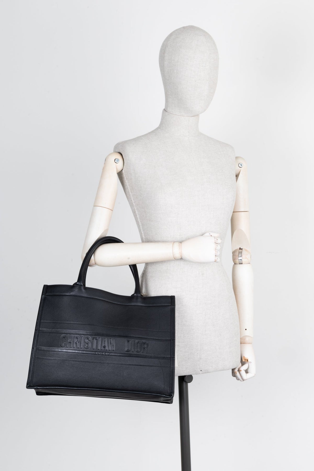 Christian Dior Book Tote Medium Black Rovelle Bags