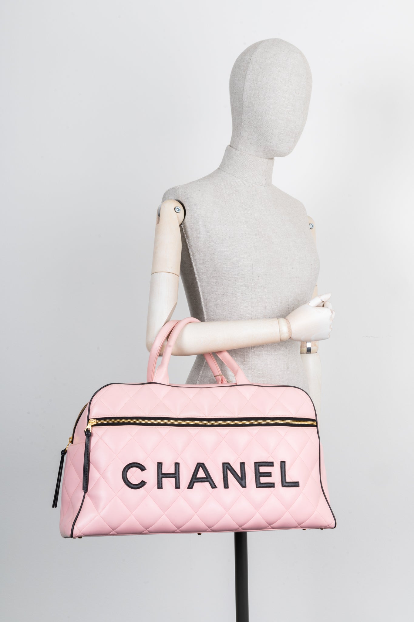 Chanel Bowling Bag Calfskin Pink Rovelle Bags