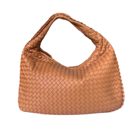 Bottega Veneta Intrecciato Camel Nappa Leather Handbag