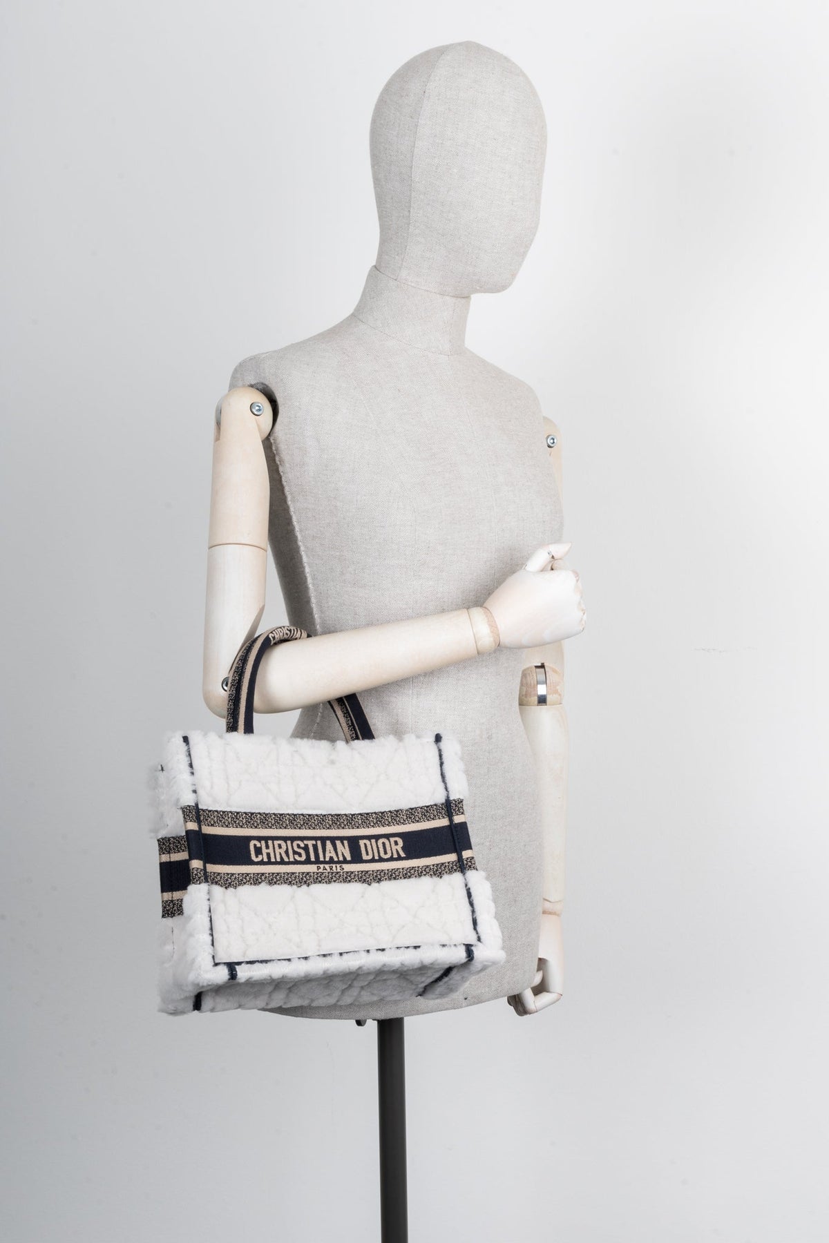 Christian Dior Book Tote Shearling Small Rovelle Bags