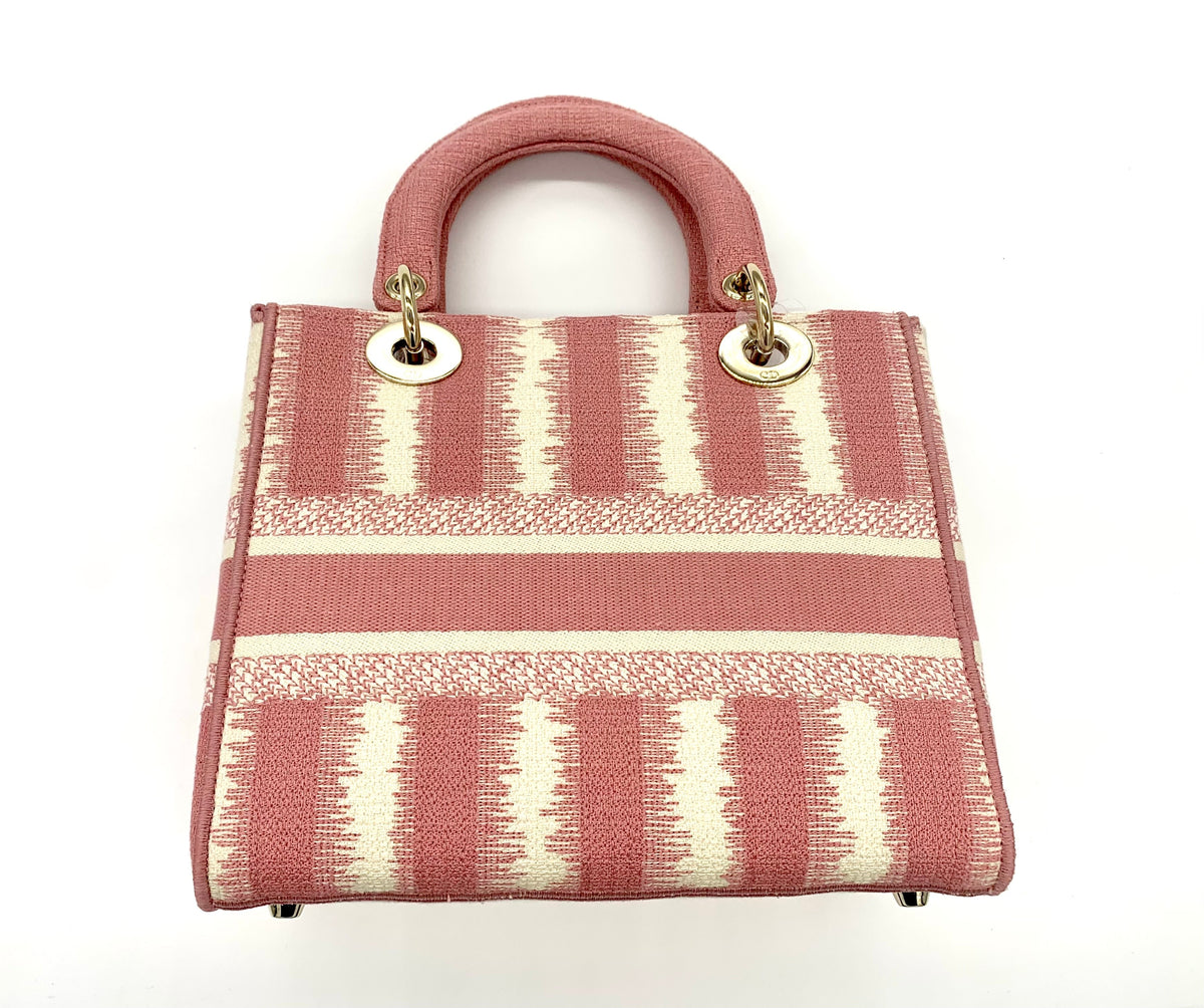 CHRISTIAN DIOR LADY D-LITE PINK MEDIUM BAG Rovelle Bags