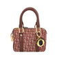 Christian Dior Trotter Boston Cloth Oblique Mini Red Handbag Rovelle Bags