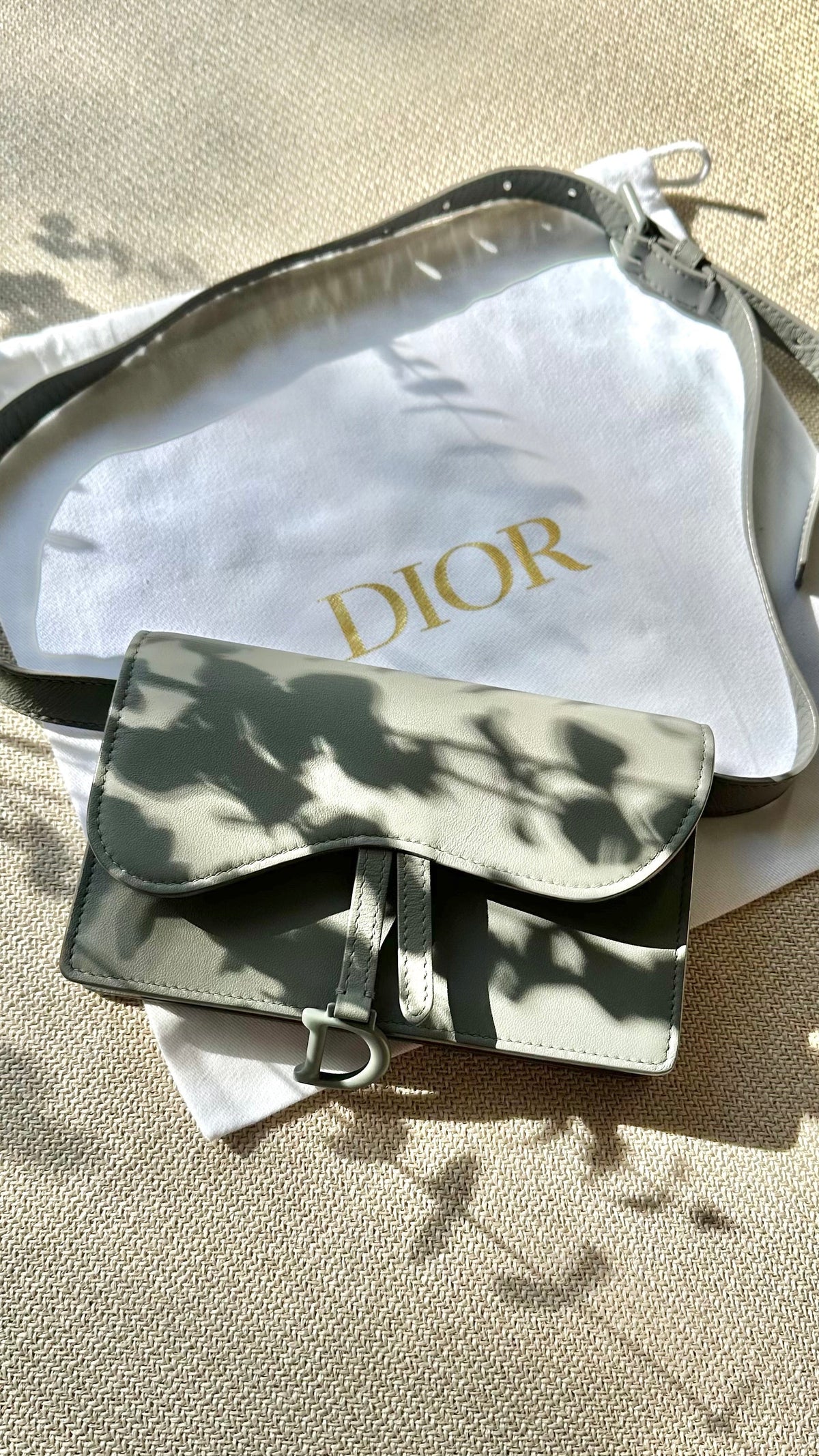 Christian Dior Saddle Rectangular Belt Bag Blue Rovelle Bags