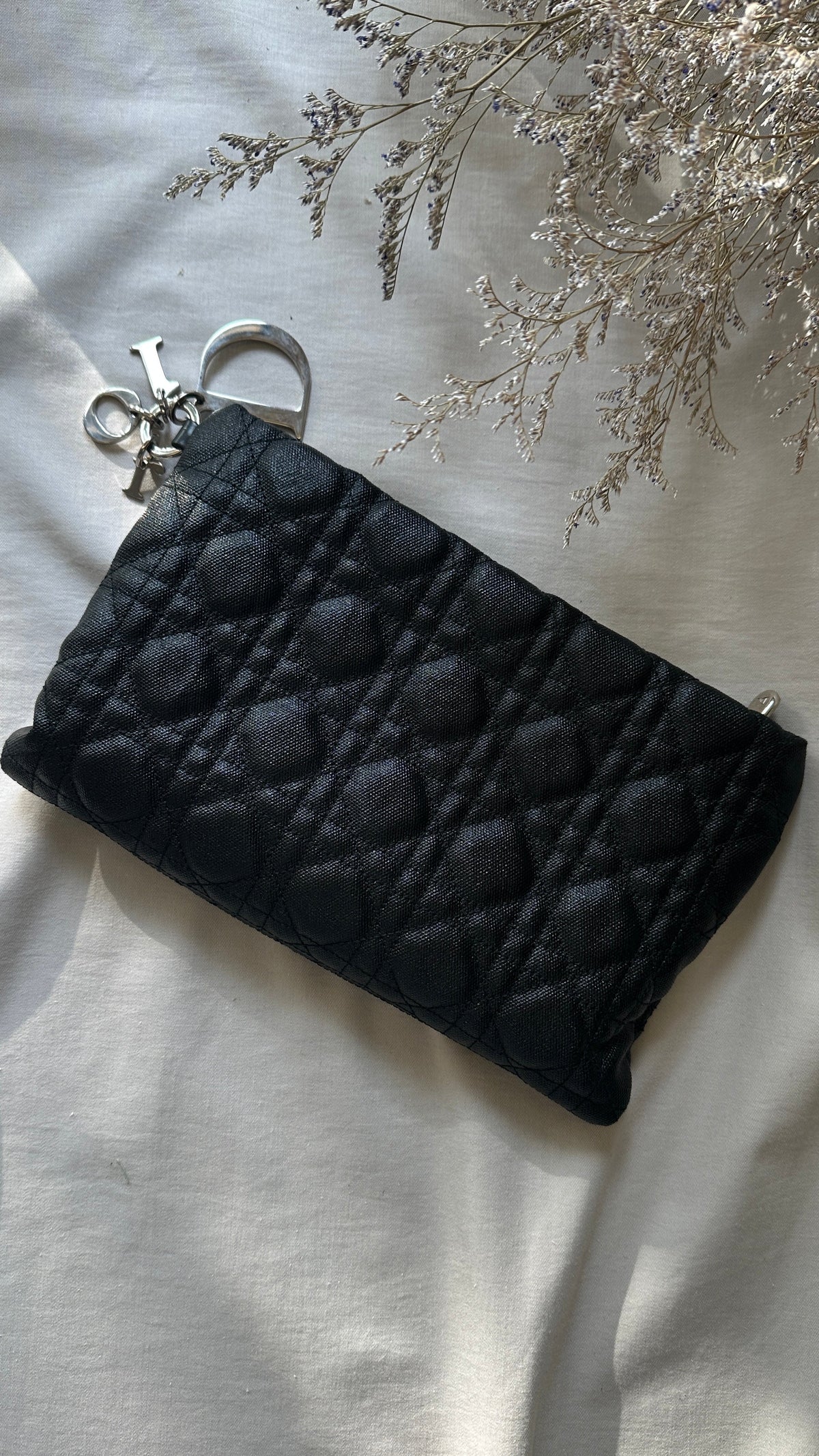 Christian Dior Panarea Cannage Clutch Black Rovelle Bags
