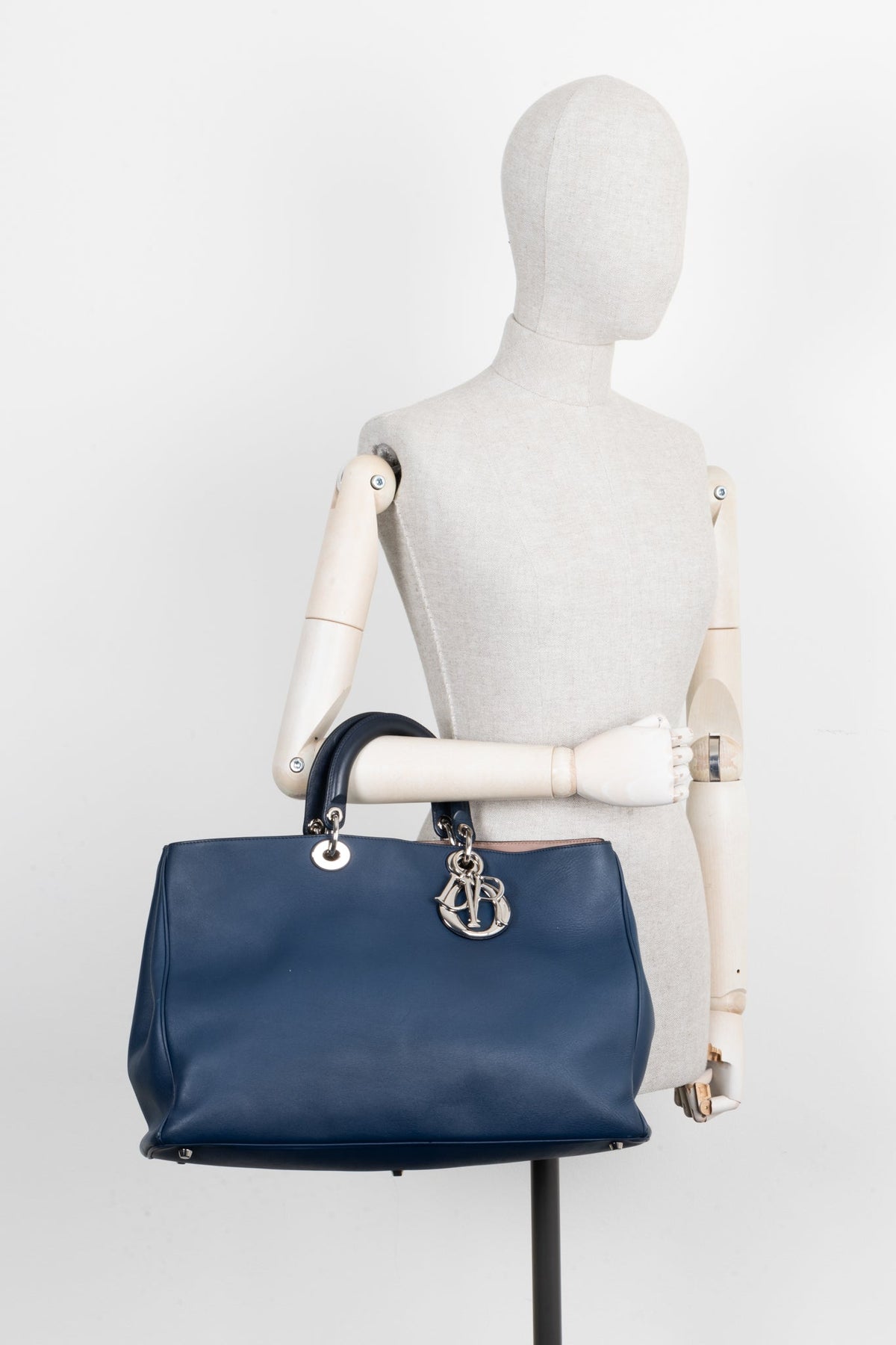 Christian Dior Diorissimo Bag Large Blue Rovelle Bags