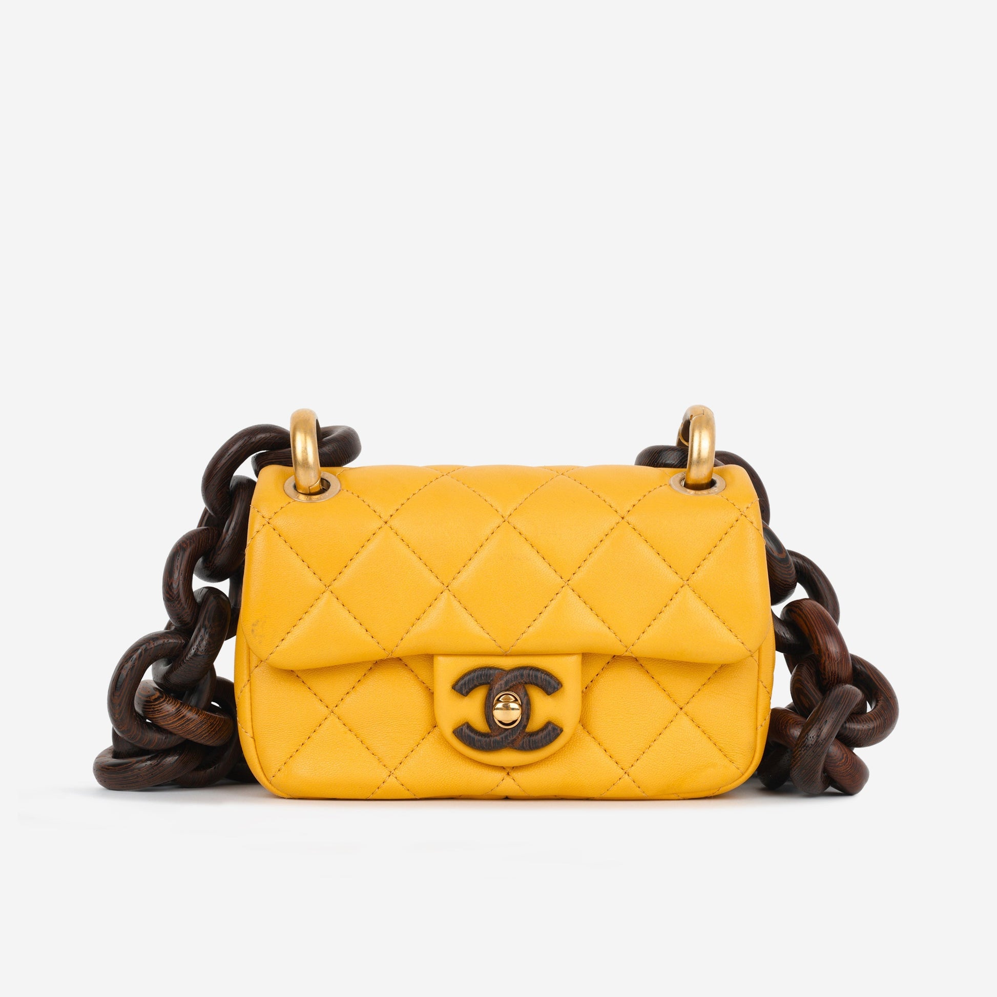 Chanel Luxury Lambskin Black Handbag Style 10 Rovelle Bags