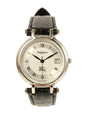 Luxury Burberry Round Logo Face Watch Silver/Black