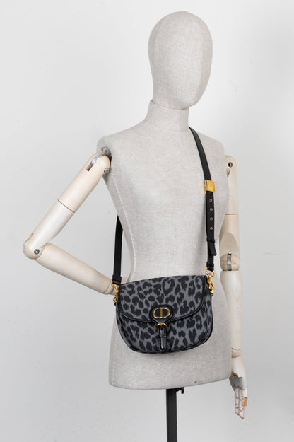 Christian Dior Gray Mizza Embroidery Bobby Bag Medium Rovelle Bags