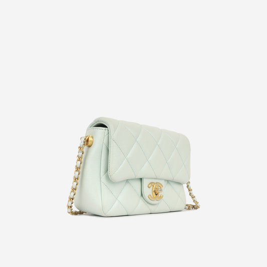 Chanel My Perfect Flap - Iridescent Mint Rovelle Bags