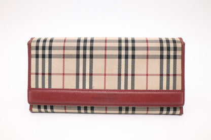 Burberry Long Wallet in Novacheck Canvas