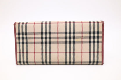 Burberry Long Wallet in Novacheck Canvas