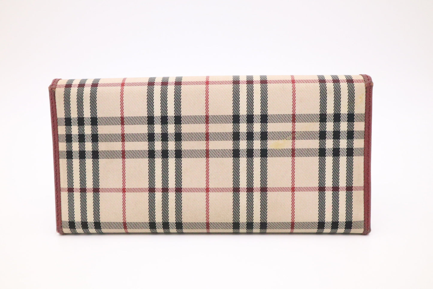 Burberry Bifold Long Wallet in Nova Check Canvas