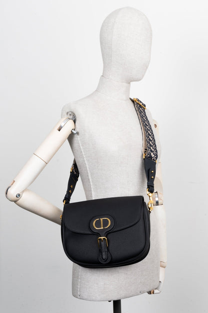 Christian Dior Large Bobby Bag Leather Black Rovelle Bags
