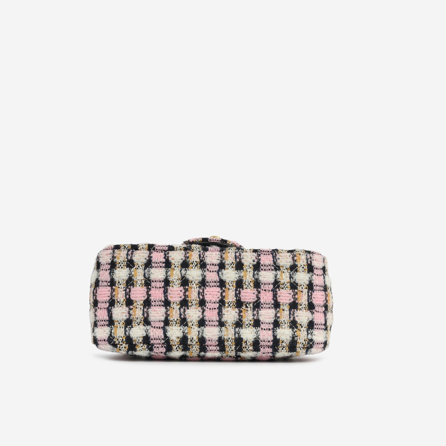 Chanel Mini Square Pearl Crush - Mixed Pink Tweed Rovelle Bags
