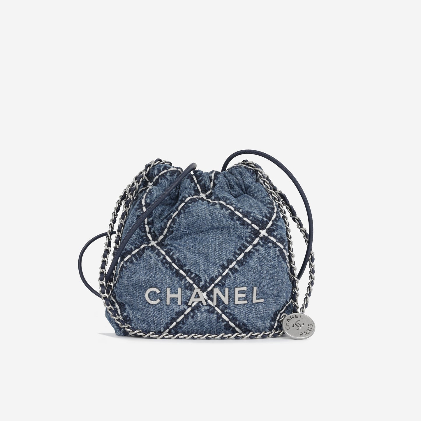 Chanel Chanel 22 Quilted Silver Shoulder Bag Rovelle Bags