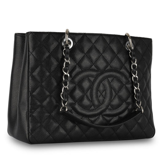 Chanel Shopping Tote Caviar Black Tote Bag Style 13 Rovelle Bags