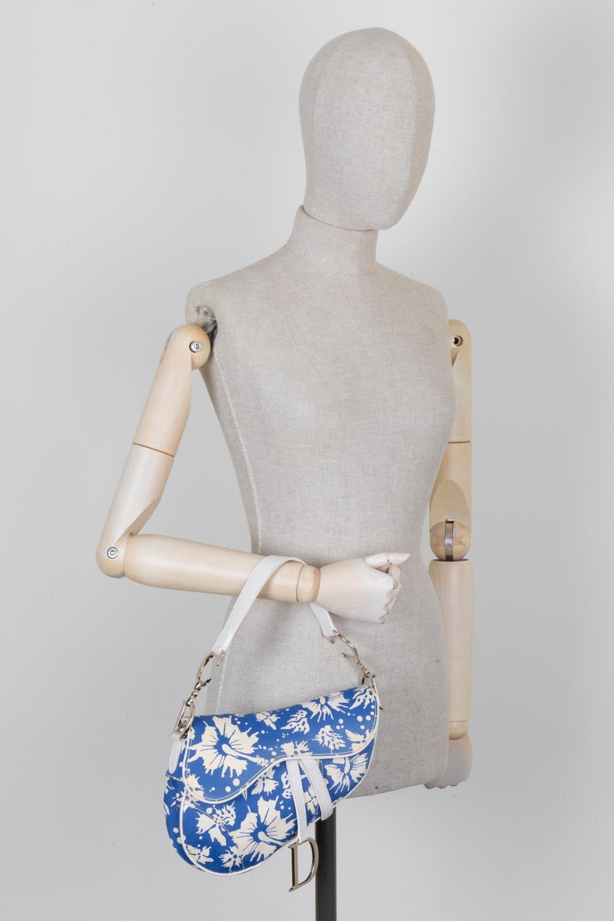 Christian Dior Surf Chick Saddle Bag Blue White Rovelle Bags