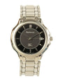 Luxury Burberry Round Logo Face Watch Silver/Black