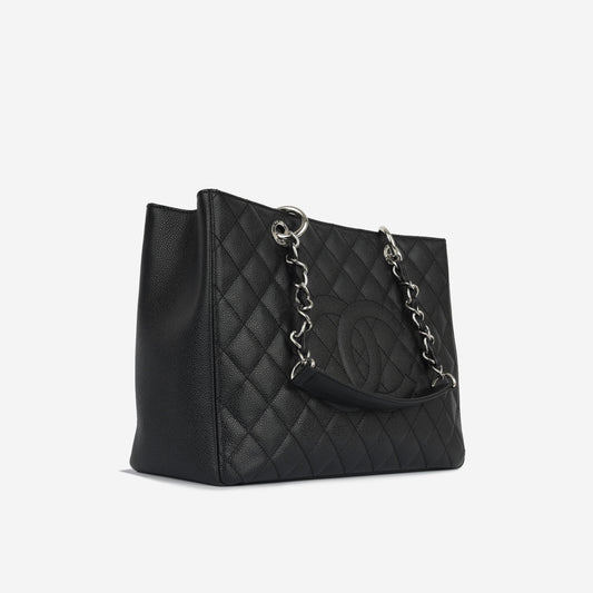 Chanel Shopping Tote Caviar Black Tote Bag Style 8 Rovelle Bags