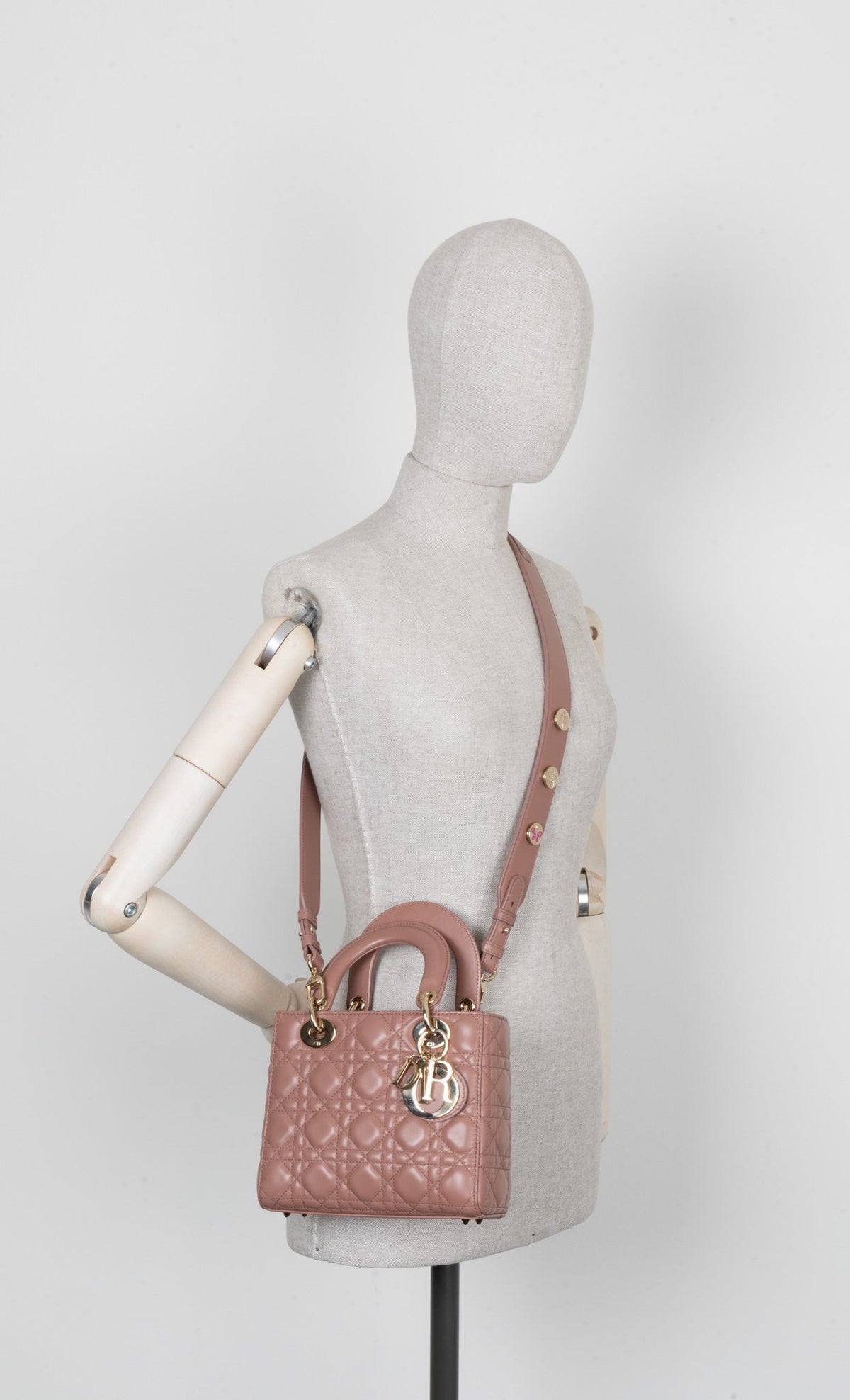 Christian Dior Small Lady Dior My Abcdior Bag Rose Rovelle Bags