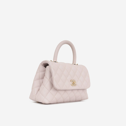 Chanel Small Coco Handle - Light Pink Rovelle Bags