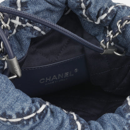 Chanel Chanel 22 Quilted Silver Shoulder Bag Rovelle Bags
