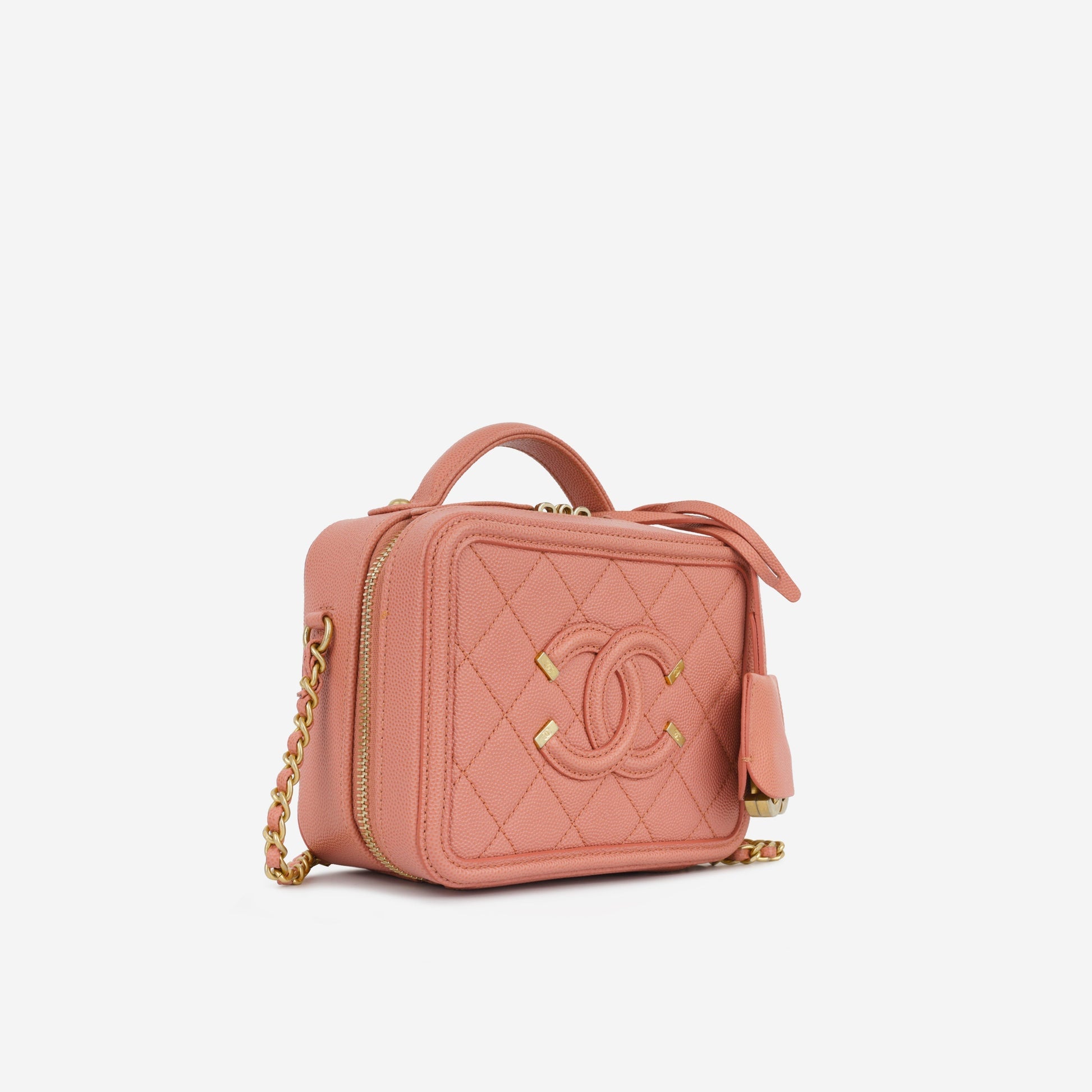 Chanel Filigree Cc Vanity Case - Mini Rovelle Bags