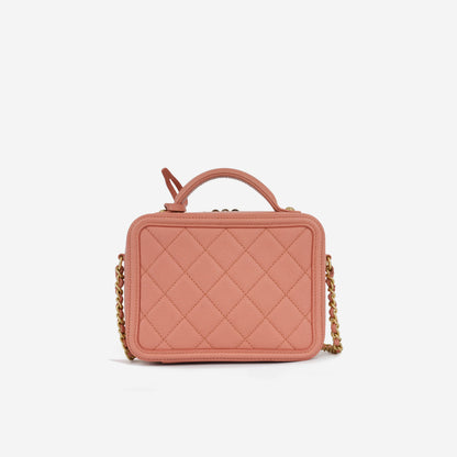 Chanel Filigree Cc Vanity Case - Mini Rovelle Bags