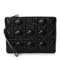 Christian Dior Supple Calfskin Cannage Caro Daily Pouch Black Rovelle Bags