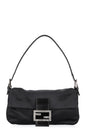 FENDI Baguette Bag Satin Black Sparkle Rovelle Bags
