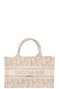 Christian Dior Mini Tote Bag Oblique Ivory Gold Rovelle Bags