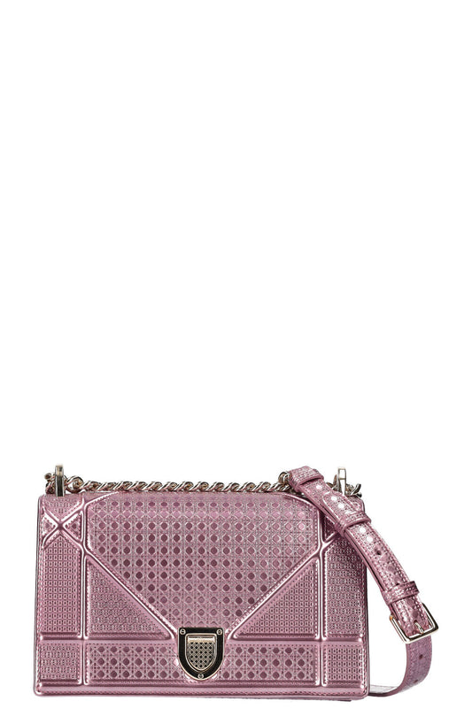 Christian Dior Diorama Bag Metallic Pink Rovelle Bags
