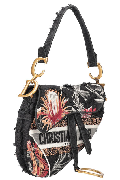 Christian Dior Saddle Bag Cavnas Brown Rovelle Bags