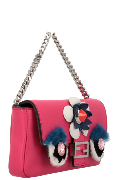 FENDI Micro Monster Baguette Pink Rovelle Bags