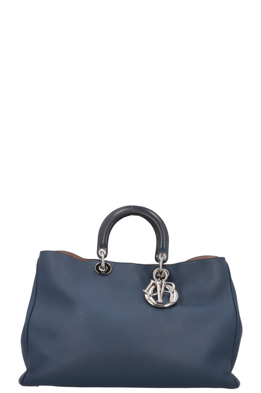 Christian Dior Diorissimo Bag Large Blue Rovelle Bags