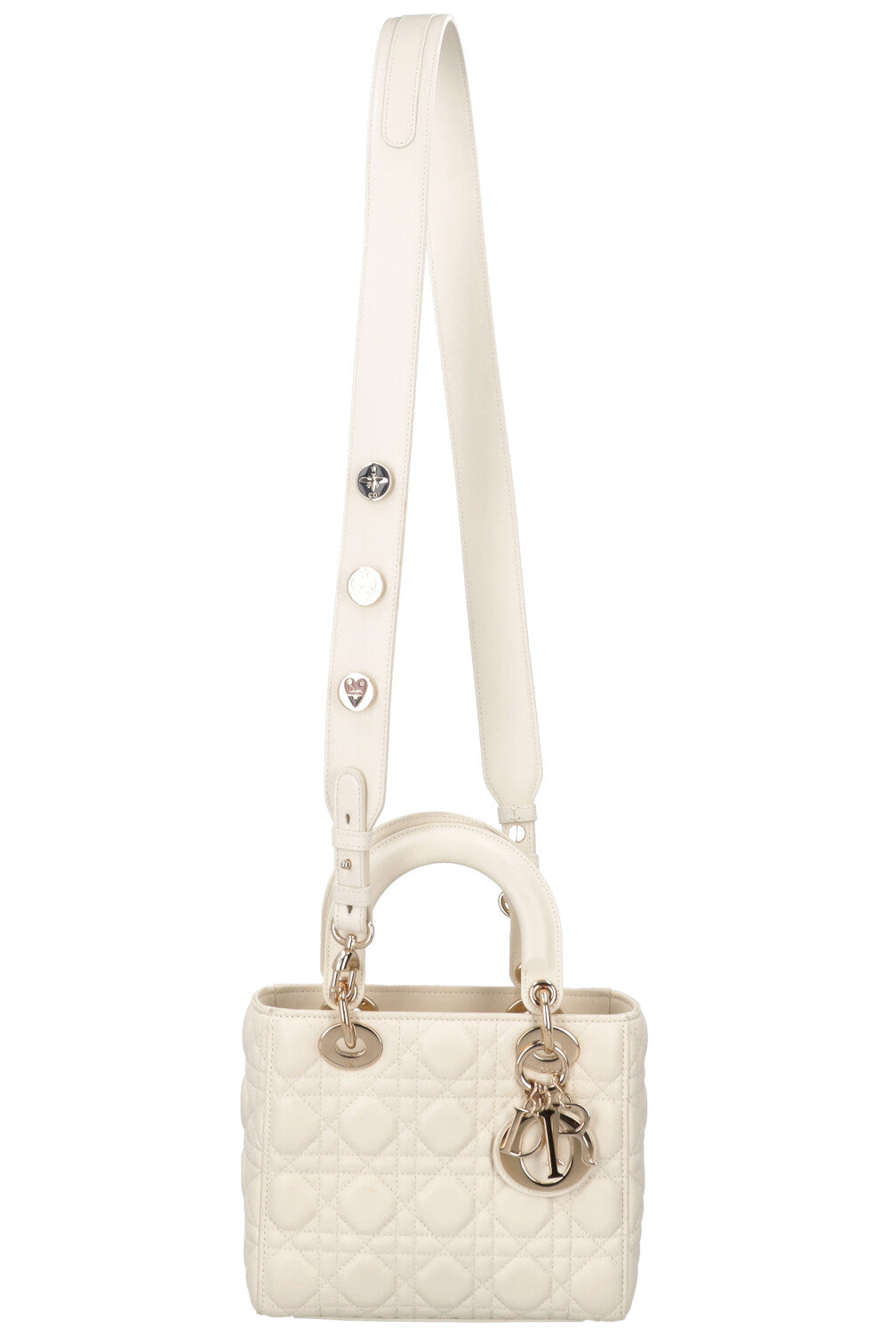 Christian Dior Small Lady Dior My Abcdior Bag White Rovelle Bags