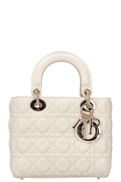 Christian Dior Small Lady Dior My Abcdior Bag White Rovelle Bags