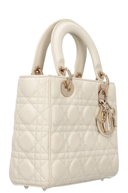 Christian Dior Small Lady Dior My Abcdior Bag White Rovelle Bags
